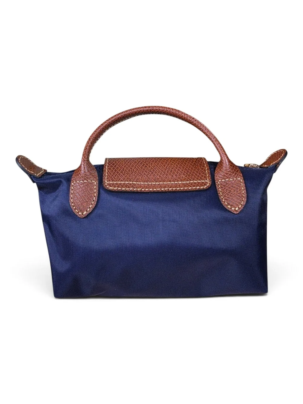 Longchamp Le Pliage Original Pouch w/ Handle - Navy Blue Mini Bag (Retail $120)